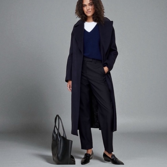 12 Long~Banana Republic Navy Wool Straight Leg Trousers   NWT   size 12 Long - Picture 7 of 8